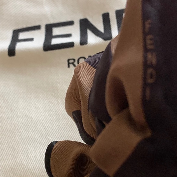 Authentic Fendi Silk Scrunchie - Picture 3 of 7